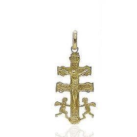 Foto de 88-CCV1 - CRUZ CARAVACA MEDIANA RELIEVE 16MM 18K