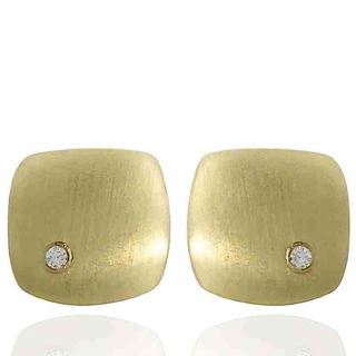 Foto de 10-611-039 - PENDIENTES CUADRADOS MATE CIRCONITA 10MM 18K