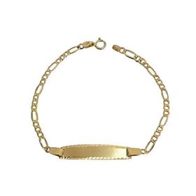 Foto de 9K88-008 - PULSERA PLACA 3X1 2.6MM 17CM (PLACA 6X25MM) (1,29gr) 9K**