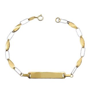 Foto de 28-200916 - PULSERA PLACA BICOLOR 3MM 18.5CM (3,23gr) 18K