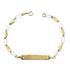 Foto de 28-200916 - PULSERA PLACA BICOLOR 3MM 18.5CM (3,23gr) 18K