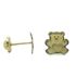 Foto de 51-703005 - PENDIENTES OSO BICOLOR 6MM 18K