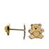 Foto de 51-703005 - PENDIENTES OSO BICOLOR 6MM 18K