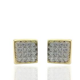Foto de 71-4453 - PENDIENTES BICOLOR CIRCONITA 7MM 18K