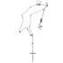 Foto de 25-0340G - GARGANTILLA PLATA ROSARIO CIRCONITA SIN CIERRE 76CM