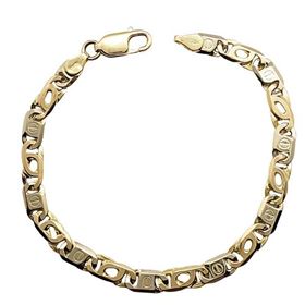 Foto de 04-708 - PULSERA ITALIANA BICOLOR 6MM 21CM (15,84gr) 18K**