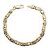 Foto de 04-708 - PULSERA ITALIANA BICOLOR 6MM 21CM (15,84gr) 18K**