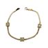Foto de 13-6781PU - PULSERA 3 MOTIVOS CIRCONITA 6MM 16CM (3,14gr) 18K