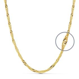 Foto de 04-SING20X40 - CADENA SINGAPUR CALIBRE 20 1.5MMX40CM (1,47gr) 18K