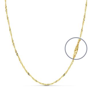 Foto de 04-SING17X40 - CADENA SINGAPUR CALIBRE 17 1.2MMX40CM (0,98gr) 18K