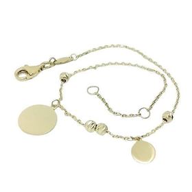 Foto de 10-401-1051 - PULSERA DOS DISCOS 6-10MM 19CM (ANILLA A 2CM) (2,07gr)**