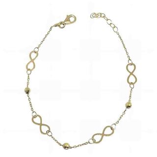 Foto de 10-656-058 - PULSERA CUATRO INFINITOS 10X4MM 18CM 18K**