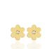 Foto de 71-6853B - PENDIENTES "NETO" BRILLANTE FLOR 5MM 18K