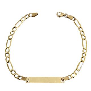 Foto de 9K10-00-6279 - PULSERA PLACA 3X1 3.5MM 18CM (1,78gr) 9K**