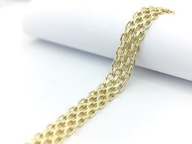 Foto de 04-258 - PULSERA BISMARK 4MM 19.5CM (7,34g) 18K**