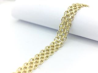Foto de 04-258 - PULSERA BISMARK 4MM 19.5CM (7,34g) 18K**