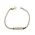Foto de 10-00-8805 - PULSERA BEBÉ PLACA BICOLOR 14CM (1,27gr) 18K**