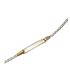 Foto de 10-00-8805 - PULSERA BEBÉ PLACA BICOLOR 14CM (1,27gr) 18K**