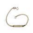 Foto de 10-00-8805 - PULSERA BEBÉ PLACA BICOLOR 14CM (1,27gr) 18K**
