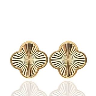 Foto de 10-116-101 - PENDIENTES FLOR 9MM 18K**