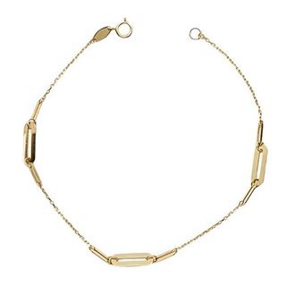 Foto de 10-401-1674 - PULSERA COMBINADA 3.7-2.5MM 19CM 18K**