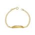 Foto de 9K88-011 - PULSERA BEBÉ PLACA BARBADA 2.5MM 14CM 9K** 