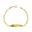 Foto de 9K88-010 - PULSERA BEBÉ PLACA 3X1 2.5MM 12.5CM 9K**