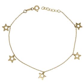Foto de 12-15 - PULSERA ESTRELLAS CALADAS 19CM 18K