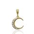 Foto de 10-636-698 - COLGANTE LUNA CIRCONITA 13MM 18K**