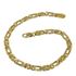 Foto de 10-456-062 - PULSERA OJO DE PERDIZ COMBINADA 5MM 19.5CM (6,54gr) 18K**
