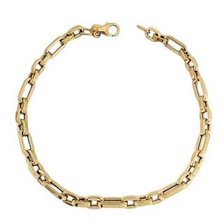 Foto de 10-458-248 - PULSERA COMBINADA 4MM 19.5CM (2,86gr) 18K**