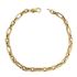 Foto de 10-458-248 - PULSERA COMBINADA 4MM 19.5CM (2,86gr) 18K**