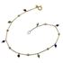 Foto de 10-656-144 - PULSERA BOLAS PIEDRAS COLOR 17.5CM 18K**