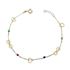 Foto de 10-656-151 - PULSERA INFINITOS PIEDRAS COLOR 17.5CM 18K**