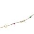 Foto de 10-656-151 - PULSERA INFINITOS PIEDRAS COLOR 17.5CM 18K**
