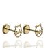 Foto de 51-3624 - PENDIENTES GATO 6MM 18K