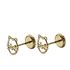 Foto de 51-3624 - PENDIENTES GATO 6MM 18K