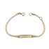 Foto de 10-00-8367 - PULSERA BEBÉ PLACA BICOLOR 14CM 14.5CM (1,46gr) 18K