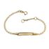 Foto de 10-00-8367 - PULSERA BEBÉ PLACA BICOLOR 14CM 14.5CM (1,46gr) 18K