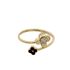 Foto de 10-711-382S - SORTIJA FLORES ESMALTE CIRCONITA 12MM 18K