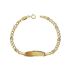 Foto de 45-053-P - PULSERA BEBÉ PLACA 3X1 CIRCONITA 12CM (1,22gr) 18K
